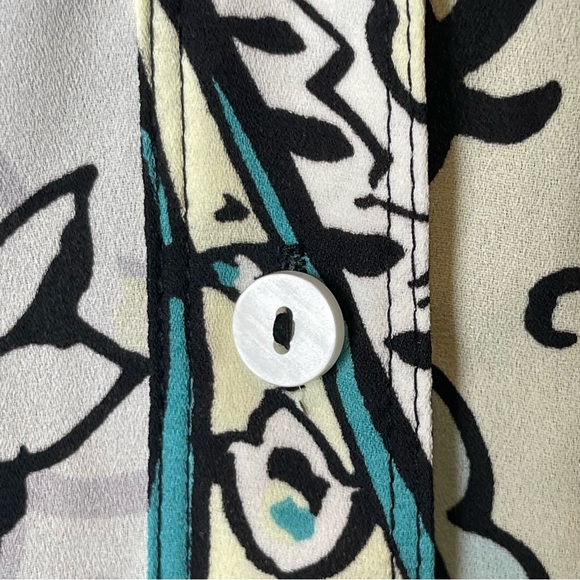 Chicos Black Label Buttondown Tunic Paisley XL - Picture 8 of 14
